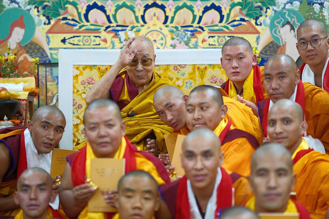 Фото. Далай-лама. Последний день дарования монашеских обетов в Дхарамсале