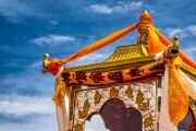 Встреча реликвий в аэропорту Кушок Бакула Ринпоче в Лехе