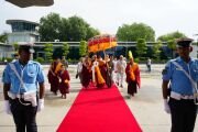 Встреча реликвий в аэропорту Кушок Бакула Ринпоче в Лехе